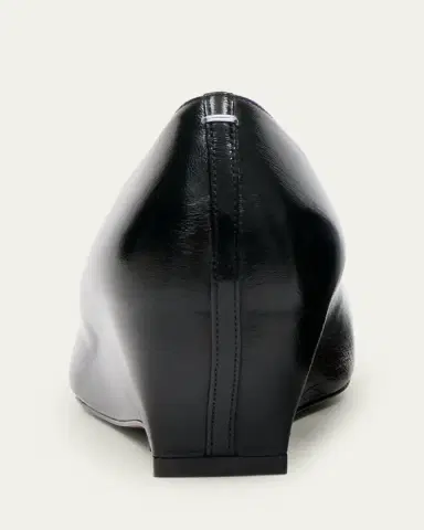 Maison Margiela Court Shoe Leather Wedge Pumps | Thumbnail 4 Maison Margiela Court Shoe Leather Wedge Pumps | Thumbnail 4