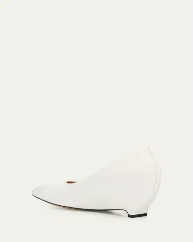Maison Margiela Court Shoe Leather Wedge Pumps | Thumbnail 8 Maison Margiela Court Shoe Leather Wedge Pumps | Thumbnail 8