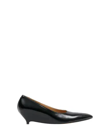 Maison Margiela Court Shoe Leather Wedge Pumps | Thumbnail 1 Maison Margiela Court Shoe Leather Wedge Pumps | Thumbnail 1