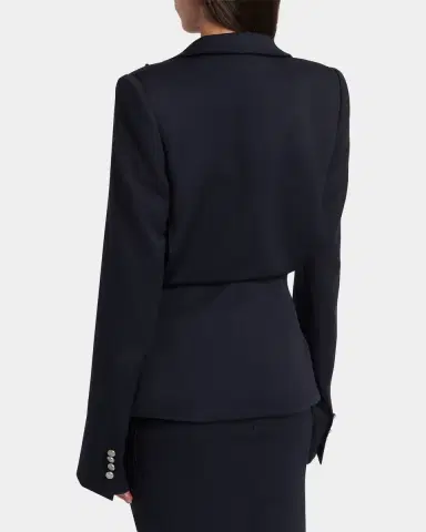Alexander McQueen Certified Wool Folded Lapel Single-Breasted Jacket | Thumbnail 7 Alexander McQueen Certified Wool Folded Lapel Single-Breasted Jacket | Thumbnail 7