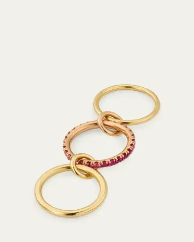 Spinelli Kilcollin Petunia 18K Gold Pink Ombre Sapphire Ring | Thumbnail 4