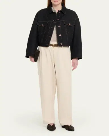 Brunello Cucinelli Boxy Denim Jacket | Thumbnail 2 Brunello Cucinelli Boxy Denim Jacket | Thumbnail 2