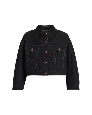 Brunello Cucinelli Boxy Denim Jacket | Thumbnail 1 Brunello Cucinelli Boxy Denim Jacket | Thumbnail 1