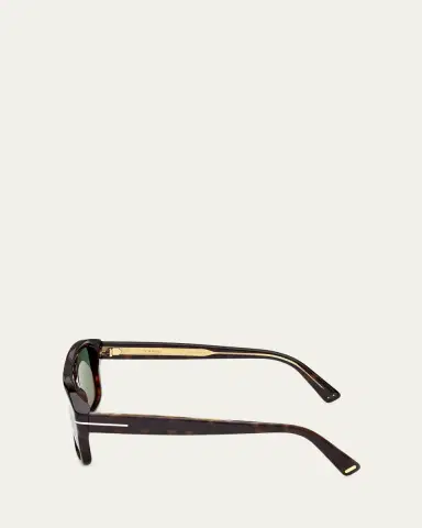 TOM FORD Men's 53mm Acetate Navigator Sunglasses | Thumbnail 3