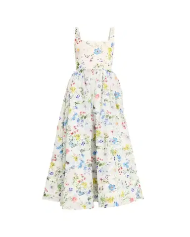 Alice + Olivia Chara Square-Neck Maxi Dress | Thumbnail 1 Alice + Olivia Chara Square-Neck Maxi Dress | Thumbnail 1