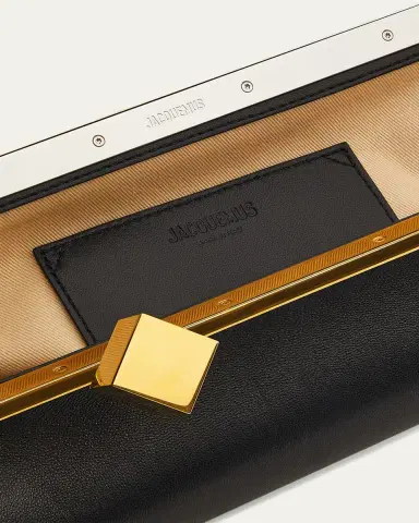 Jacquemus The Salon Leather Pochette Clutch Bag | Thumbnail 3 Jacquemus The Salon Leather Pochette Clutch Bag | Thumbnail 3