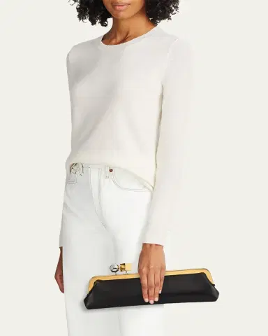 Jacquemus The Salon Leather Pochette Clutch Bag | Thumbnail 4 Jacquemus The Salon Leather Pochette Clutch Bag | Thumbnail 4