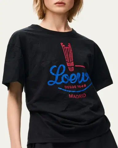 Loewe Logo-Print Cotton-Blend T-Shirt | Thumbnail 5