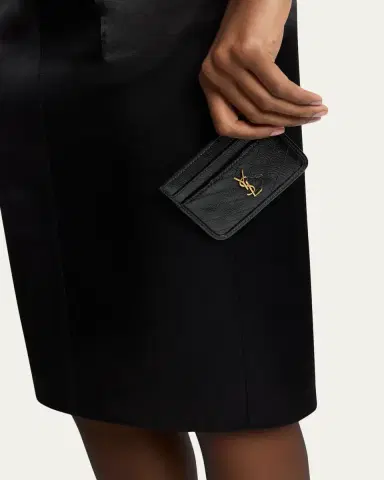 Saint Laurent YSL Quilted Leather Card Holder | Thumbnail 2 Saint Laurent YSL Quilted Leather Card Holder | Thumbnail 2