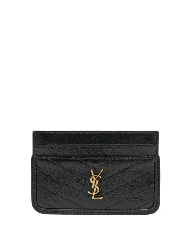 Saint Laurent YSL Quilted Leather Card Holder