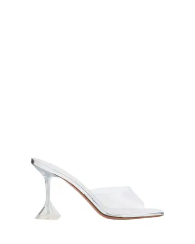 Amina Muaddi 70mm Lupita Transparent Mule Sandals | Thumbnail 1