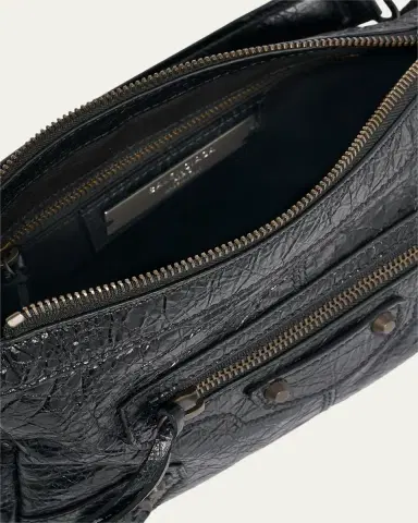 Balenciaga Le City Moto Mini Leather Shoulder Bag | Thumbnail 4 Balenciaga Le City Moto Mini Leather Shoulder Bag | Thumbnail 4