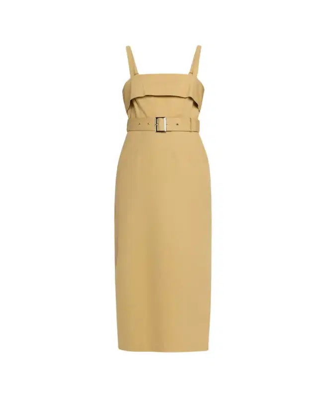 Toccin Theodora Belted Midi Dress