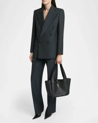 Saint Laurent Le 5 à 7 Bea Tote Bag in Leather | Thumbnail 9