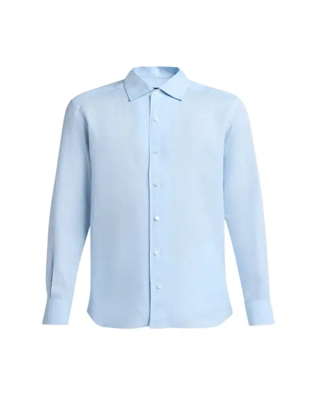 Men's Oasi Lino Solid Sport Shirt