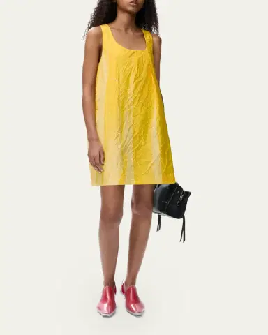 Loewe Gradient-Print Crinkled Cotton Mini Shift Dress | Thumbnail 2 Loewe Gradient-Print Crinkled Cotton Mini Shift Dress | Thumbnail 2