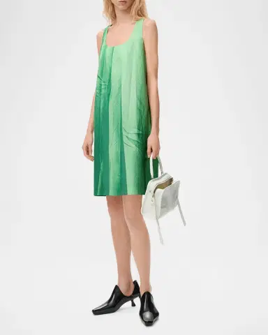 Loewe Gradient-Print Crinkled Cotton Mini Shift Dress | Thumbnail 5 Loewe Gradient-Print Crinkled Cotton Mini Shift Dress | Thumbnail 5