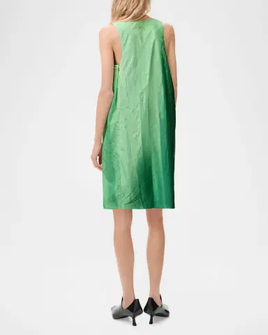 Loewe Gradient-Print Crinkled Cotton Mini Shift Dress | Thumbnail 6 Loewe Gradient-Print Crinkled Cotton Mini Shift Dress | Thumbnail 6