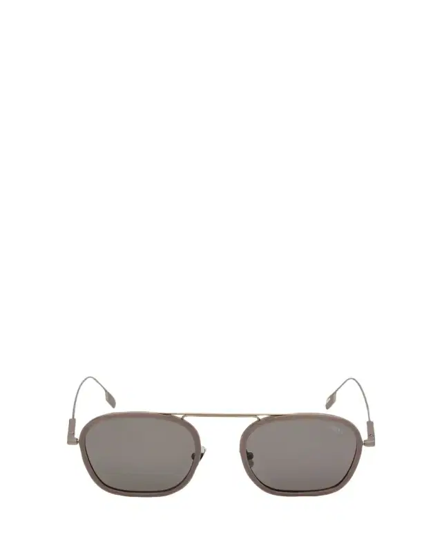 ZEGNA Orizzonte I Titanium Aviator Sunglasses