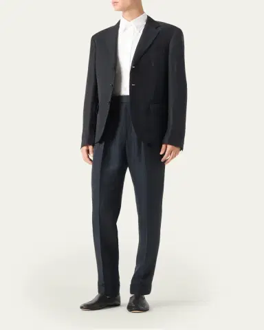 Loro Piana Men's Torino Linen and Silk Blazer | Thumbnail 2
