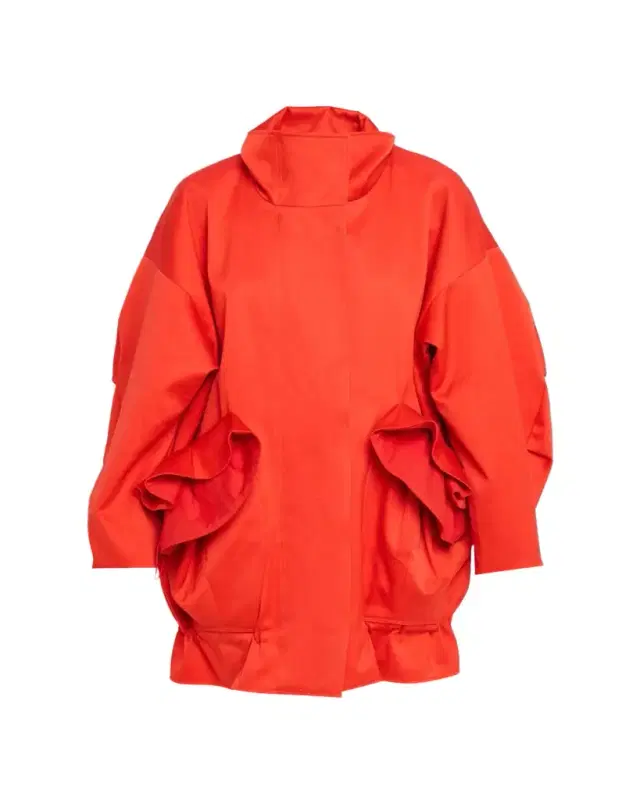 ASHLYN Chandra Ruffled Cocoon Coat