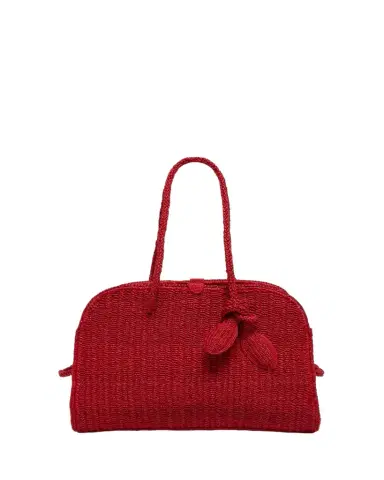 Jacquemus Le Turismo Raffia Top-Handle Bowler Bag | Thumbnail 1