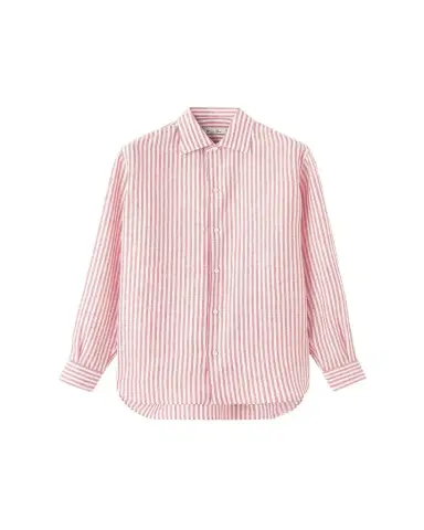 Loro Piana Men's Franco Linen Stripe Button-Down Shirt | Thumbnail 1