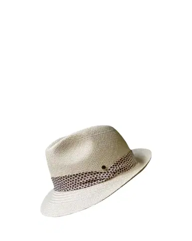 Inverni Men's Small-Brim Panama Straw Hat | Thumbnail 1