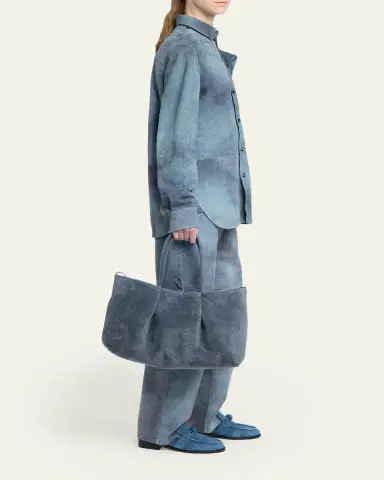 Bottega Veneta Pinacoteca Reversible Suede Shoulder Bag | Thumbnail 5 Bottega Veneta Pinacoteca Reversible Suede Shoulder Bag | Thumbnail 5