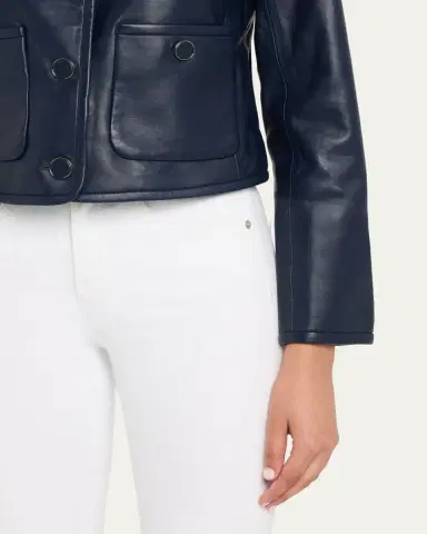 Veronica Beard Andrea Leather Jacket | Thumbnail 5