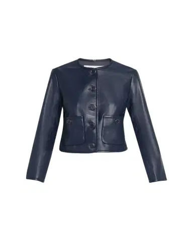 Veronica Beard Andrea Leather Jacket | Thumbnail 1
