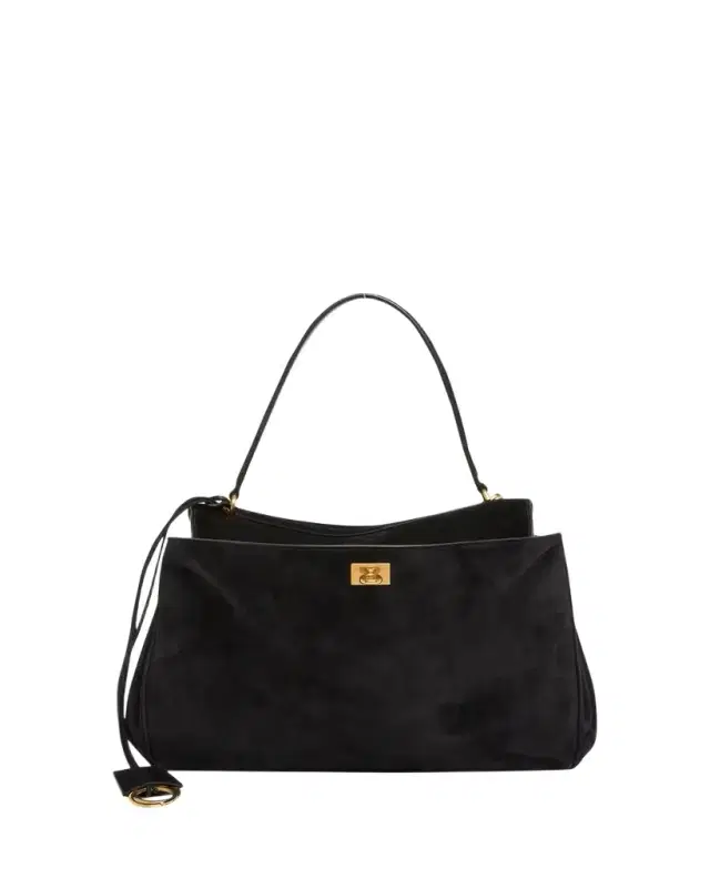 Balenciaga Rodeo Medium Suede Shoulder Bag