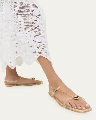 Loeffler Randall Dana Strappy Glitter Jelly Sandals | Thumbnail 2