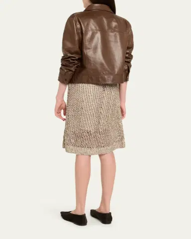Brunello Cucinelli Dazzling Net Short-Sleeve Dress | Thumbnail 3 Brunello Cucinelli Dazzling Net Short-Sleeve Dress | Thumbnail 3