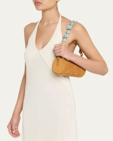 Cult Gaia Zozina Faux Turquoise & Suede Shoulder Bag | Thumbnail 2