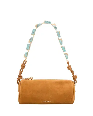 Cult Gaia Zozina Faux Turquoise & Suede Shoulder Bag | Thumbnail 1