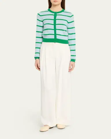 ALICE + OLIVIA Dollie Striped Cashmere Cardigan | Thumbnail 2 ALICE + OLIVIA Dollie Striped Cashmere Cardigan | Thumbnail 2