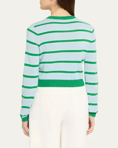 ALICE + OLIVIA Dollie Striped Cashmere Cardigan | Thumbnail 3 ALICE + OLIVIA Dollie Striped Cashmere Cardigan | Thumbnail 3