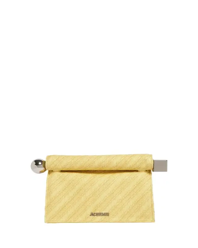 La Pochette Rond Carre Rolled Clutch Bag