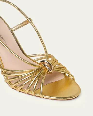 Loeffler Randall 60mm Mareka Metallic Leather Sandals | Thumbnail 4