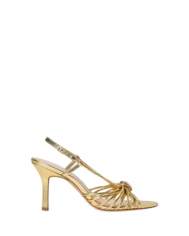 Loeffler Randall 60mm Mareka Metallic Leather Sandals | Thumbnail 1