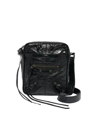 Balenciaga Men's Le City Leather Crossbody Bag | Thumbnail 1 Balenciaga Men's Le City Leather Crossbody Bag | Thumbnail 1