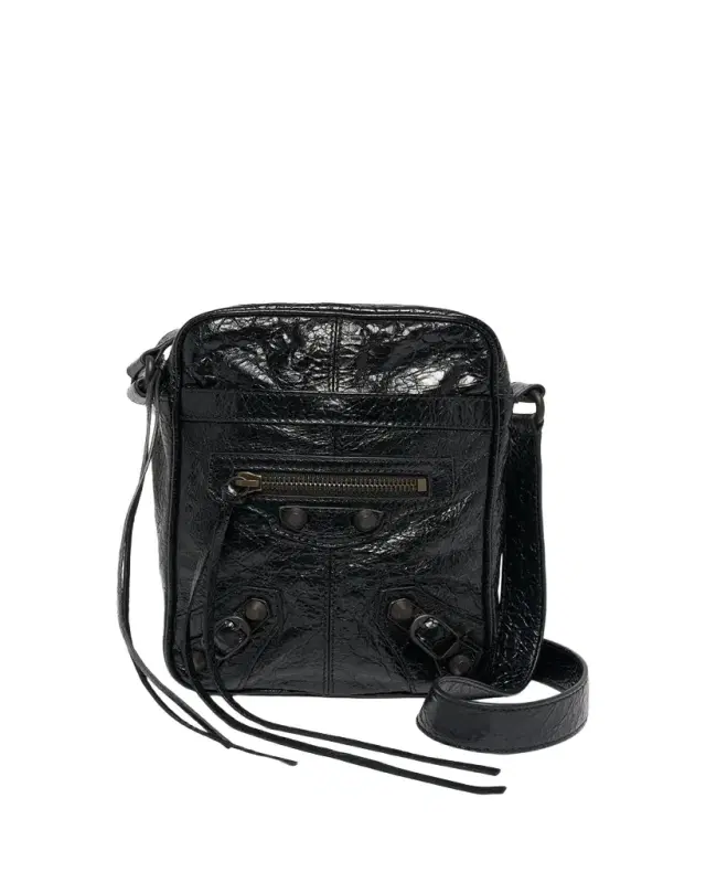 Balenciaga Men's Le City Leather Crossbody Bag