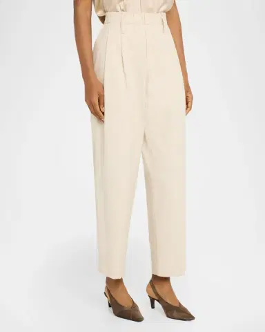 Brunello Cucinelli Pleated Twill Wide-Leg Pull-On Pants | Thumbnail 8 Brunello Cucinelli Pleated Twill Wide-Leg Pull-On Pants | Thumbnail 8