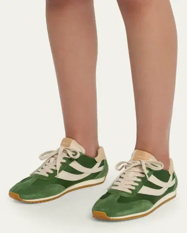 Vince Oasis Mixed Leather Retro Sneakers | Thumbnail 2 Vince Oasis Mixed Leather Retro Sneakers | Thumbnail 2