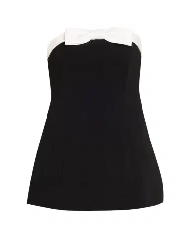 ALICE + OLIVIA Katya Sculpted Bow Romper | Thumbnail 1