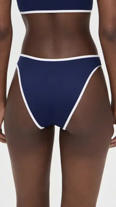 Polo Ralph Lauren High eg Scoop Bikini Bottoms Navy Blue | Thumbnail 3