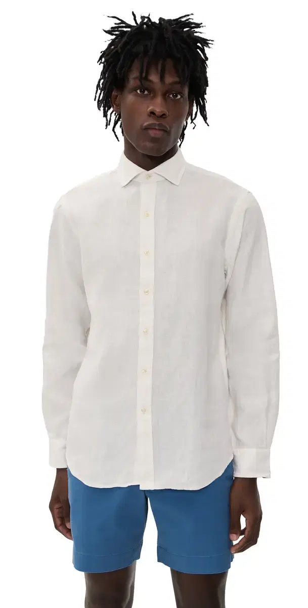 Original abel inen Dress Shirt Deckwash White