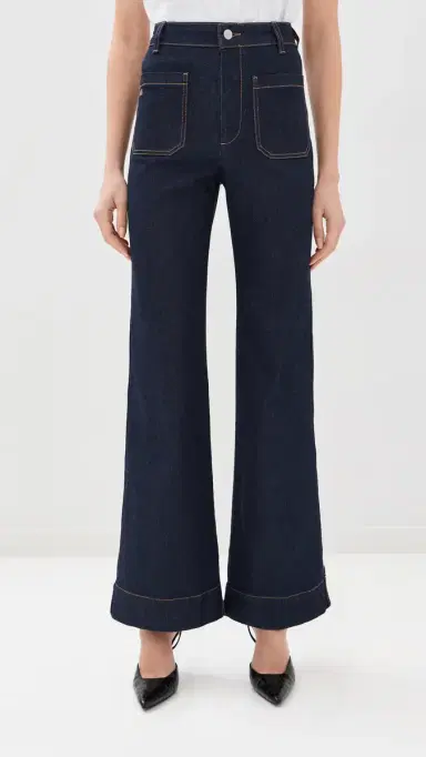 Victoria Beckham Alina Stretch Jeans Indigo Rinse | Thumbnail 2