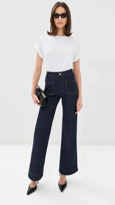 Victoria Beckham Alina Stretch Jeans Indigo Rinse | Thumbnail 5